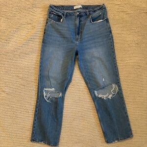 Abercrombie & Fitch Ankle Straight Ultra High Rise